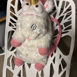 Universal White and Pink Plush Toy